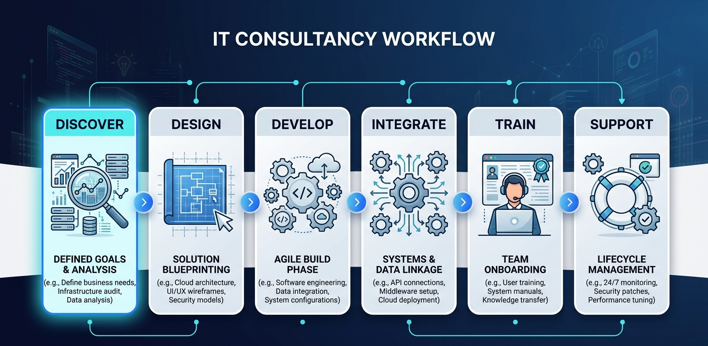 Omega CST delivery workflow from discovery to support
